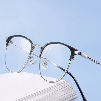 metal frames optical cateye eyewear glass frames Anti blue light Blocking photochromic color changing men computer glasses 2025