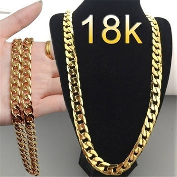 Gold Hip Hop Necklace 3mm Chain Waist Silver Mens Body Filled Men Chain Manufacturer Rope Link Stainless Steel Chain