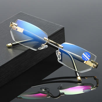 metal frames optical cateye eyewear glass frames Anti blue light Blocking photochromic color changing men computer glasses 2025