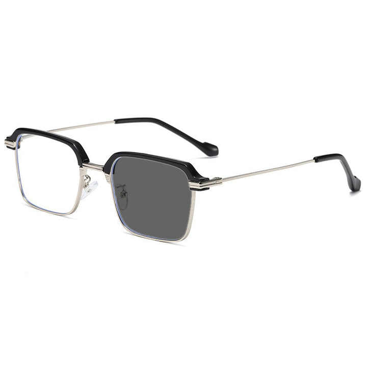 metal frames optical cateye eyewear glass frames Anti blue light Blocking photochromic color changing men computer glasses 2025