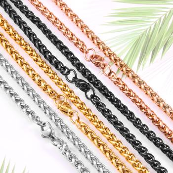 Curb Cuban Link Chain Chokers Necklace Plated Jewelry Gold Stainless Steel Basic Punk Vintage for Men Women Black Custom Logo 5.0 (5 Reviews) 892 sold